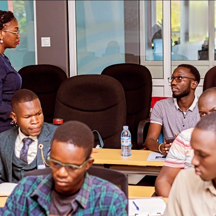 Charles Oriokot participating in an intellectual-property and innovation session